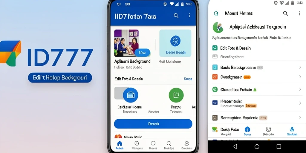 Screenshot antarmuka ID777 yang menunjukkan fungsi penghapusan background.