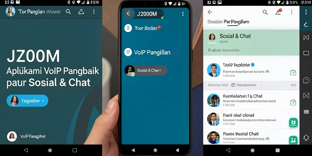 Antarmuka J200M yang intuitif untuk panggilan VoIP.