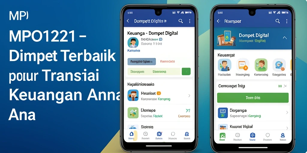 Antarmuka pengguna dan fungsi utama aplikasi MPO1221.