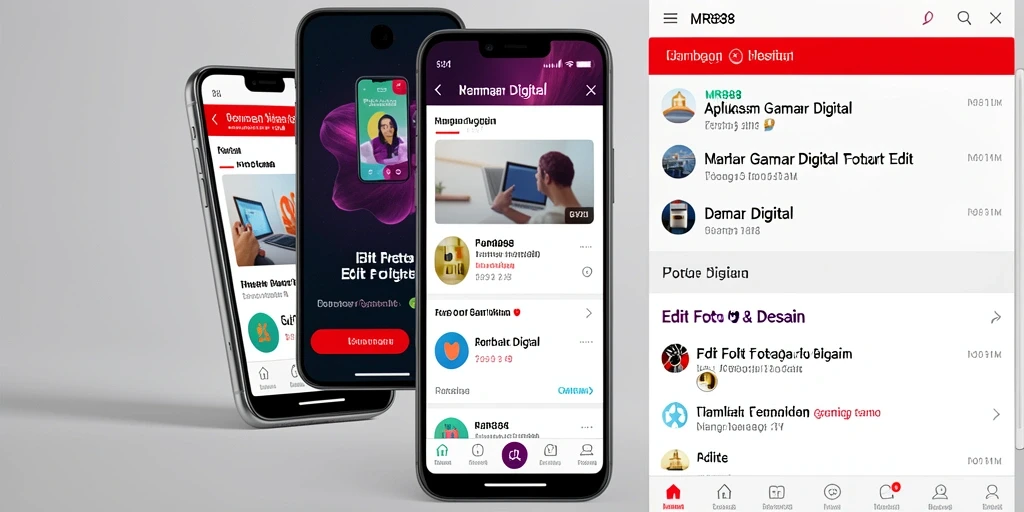 Antarmuka MR888 yang intuitif dan berfungsi untuk pengeditan gambar.