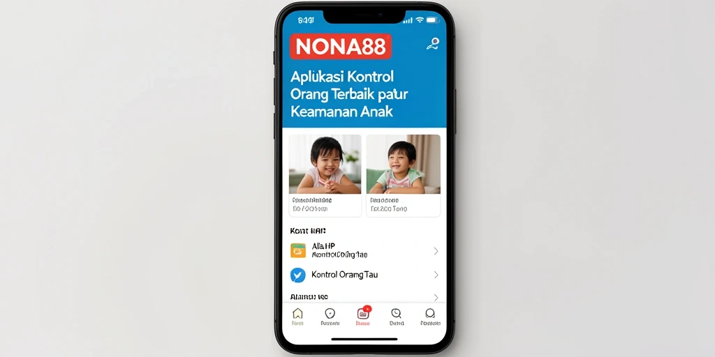 Antarmuka pengguna NONA88 yang praktis untuk kontrol orang tua.