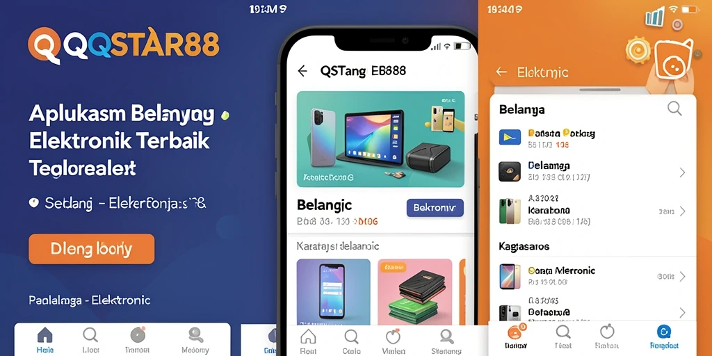 Tampilan antarmuka intuitif untuk belanja elektronik di QQSTAR88.