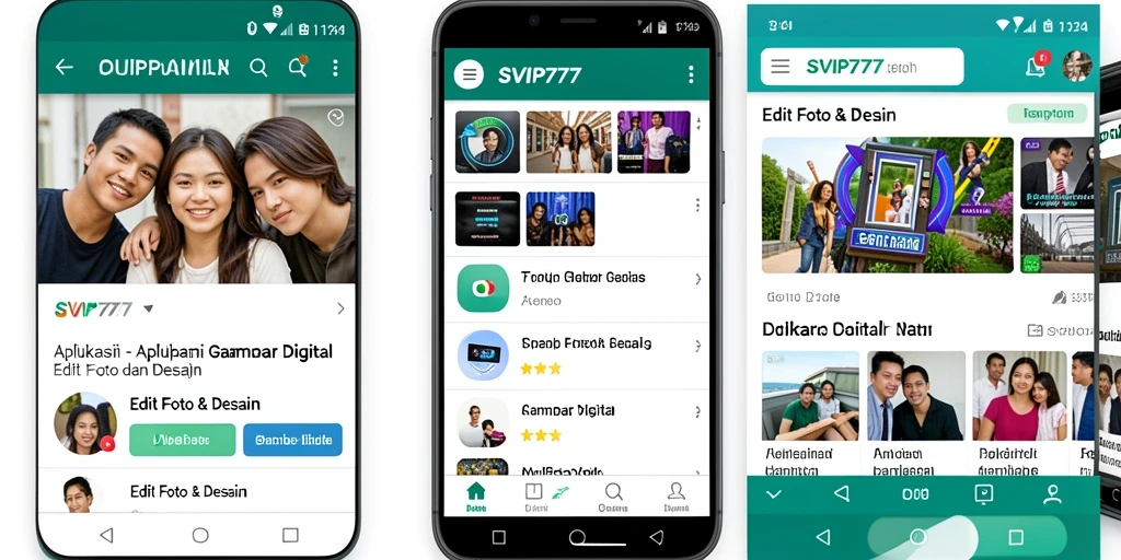 Antarmuka SVIP777 yang modern dan intuitif untuk Gambar Digital.