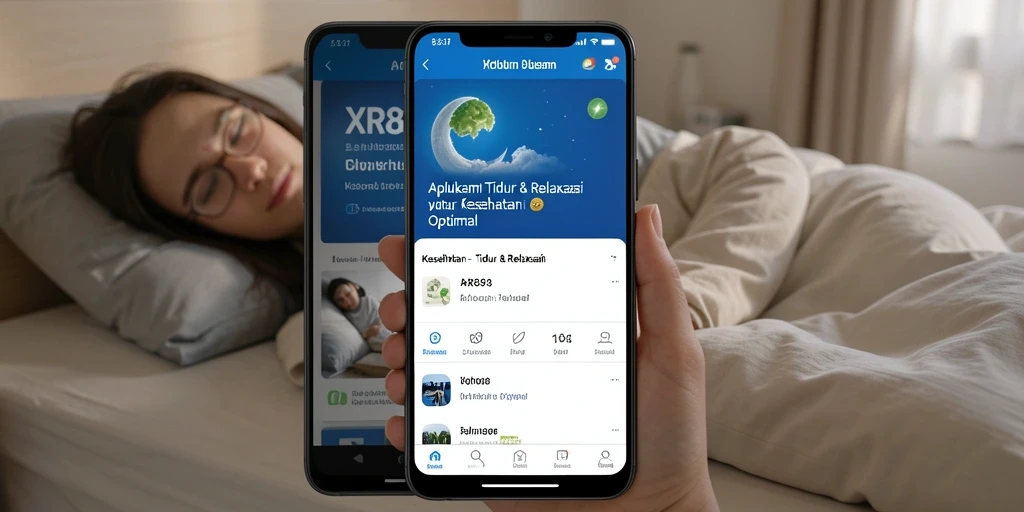 Antarmuka XR88 dengan fitur Tidur & Relaksasi yang menenangkan.